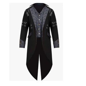 Gothic Steampunk Vintage Tailcoat Victorian Adventurer Halloween Costume